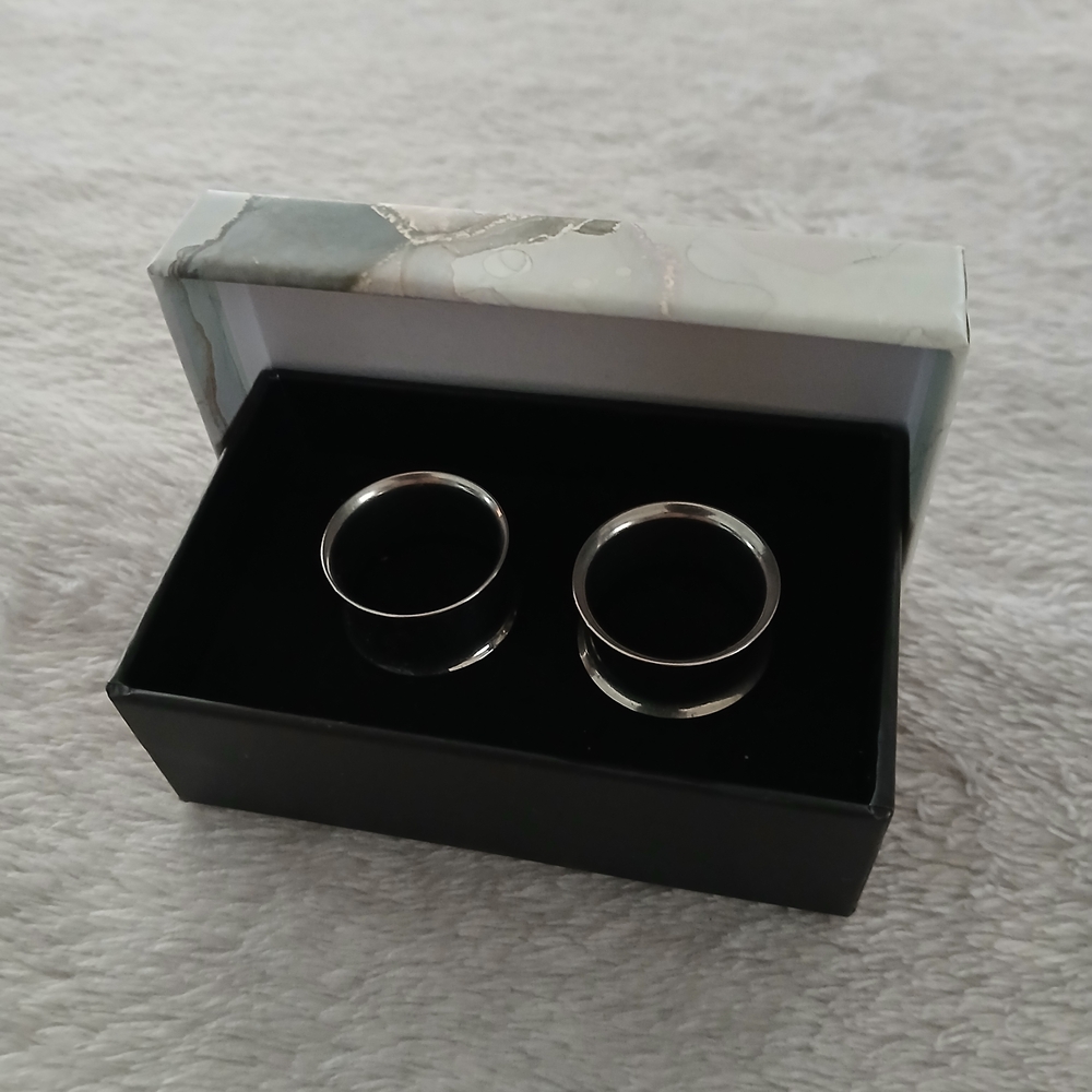 Silver Ear Tunnels 19mm